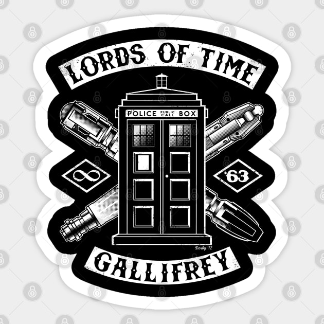 The Lords of Time Sticker by Scott Derby Illustration